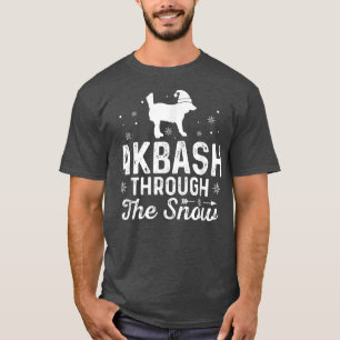 Akbash genom snö-nyårshelgen (nyår D) T Shirt