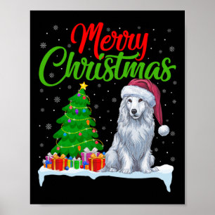 Akbash Hund Ljus Funny Julafton Akbash Poster