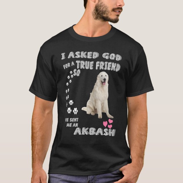 Akbash Hund Pappa, Coban Kopegi Puppy, Cute Akba T Shirt (Framsida)