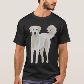 Akbash hund , söt valp, underbara pyrenéer, t shirt