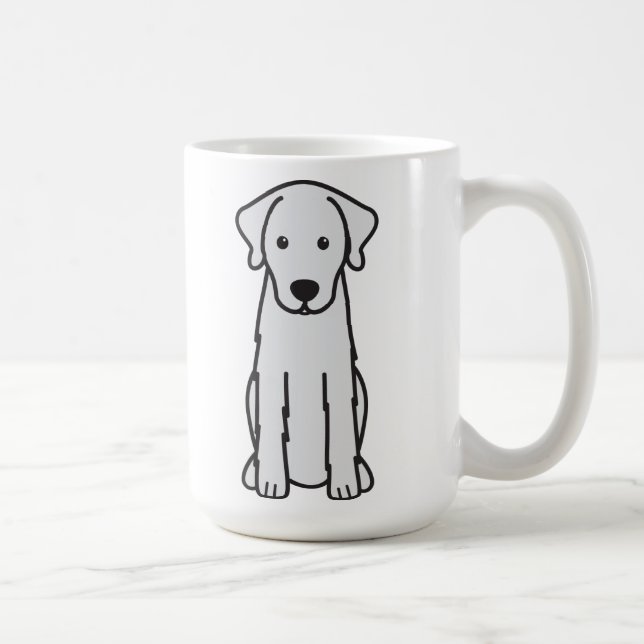 Akbash hundtecknad kaffemugg (Höger)