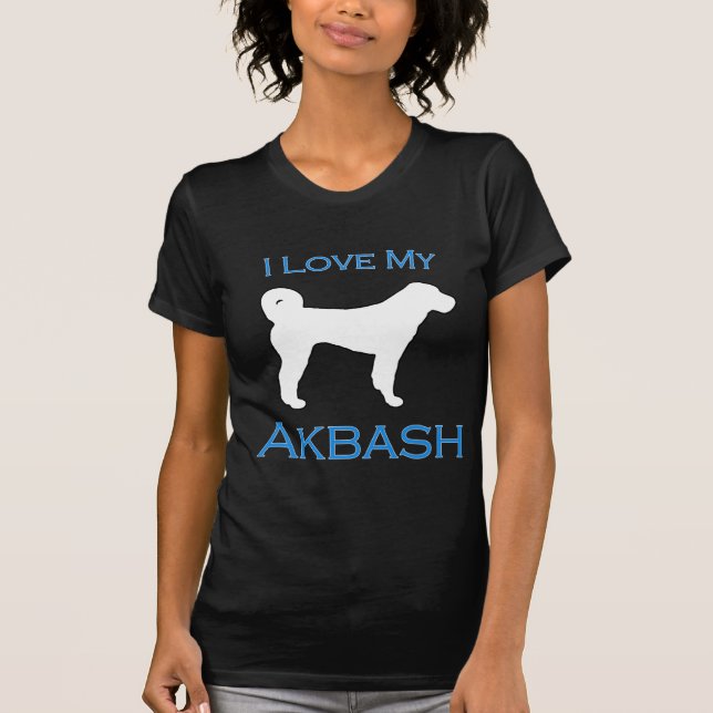 Akbash kärlek - blått t-shirt (Framsida)