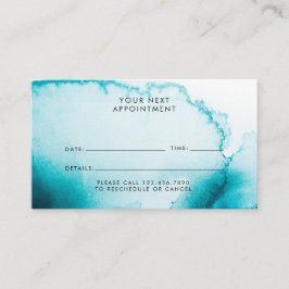 Akblå akrylfärg bakgrund tidsbeställning kort