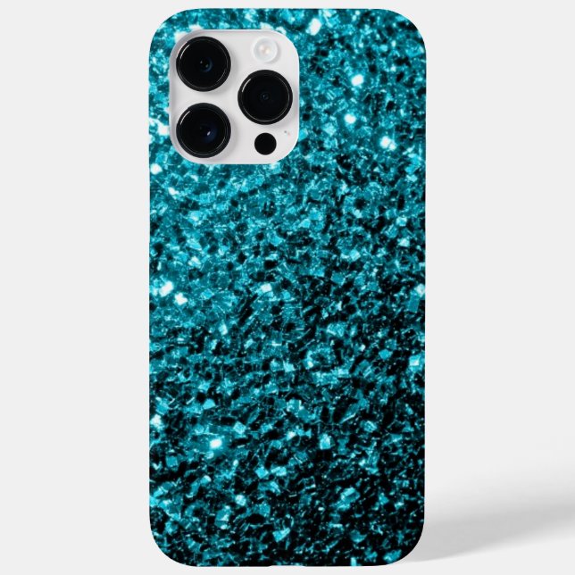 Akblå glitter falska gnistrande bling (Baksida)