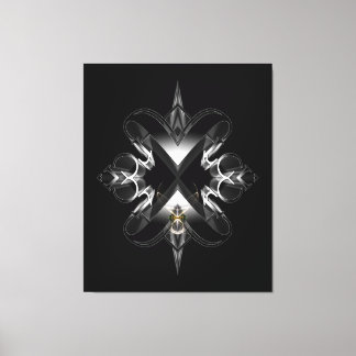 Akcenborde Emblem on Black by Xzendor 7 Canvastryck