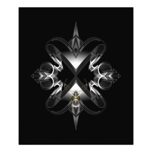 Akcenborde Emblem on Black by Xzendor 7 Fototryck