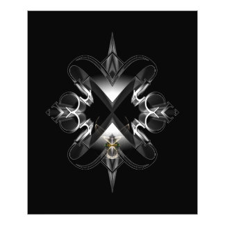 Akcenborde Emblem on Black by Xzendor 7 Fototryck