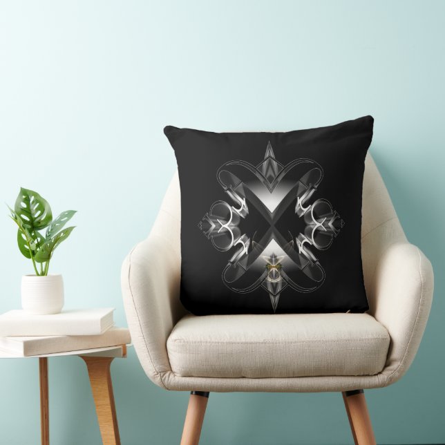 Akcenborde Emblem on Black by Xzendor 7 Kudde (Stol)
