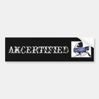 AKCERTIFIERAD STICKER BILDEKAL