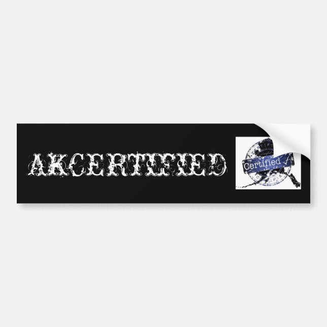 AKCERTIFIERAD STICKER BILDEKAL (Framsidan)