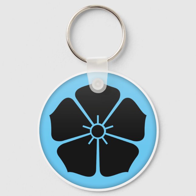 Akechi Klan Kamon Nyckelring (Framsida)