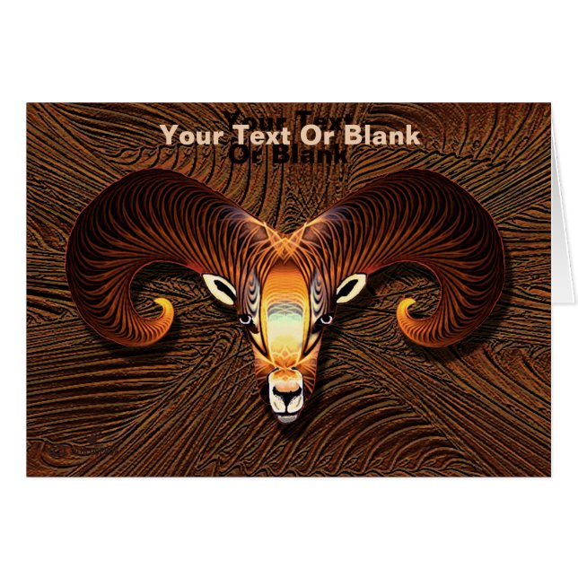 Akedah - Rams chef Hälsningskort (Framsidan Horizontal)