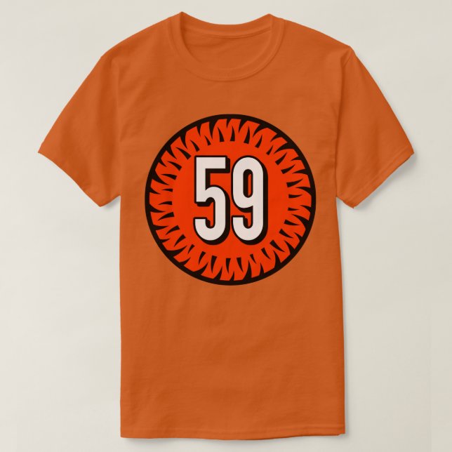 Akeem DavisGaither Number 59 Jersey Cincinnati Ben T Shirt (Design framsida)