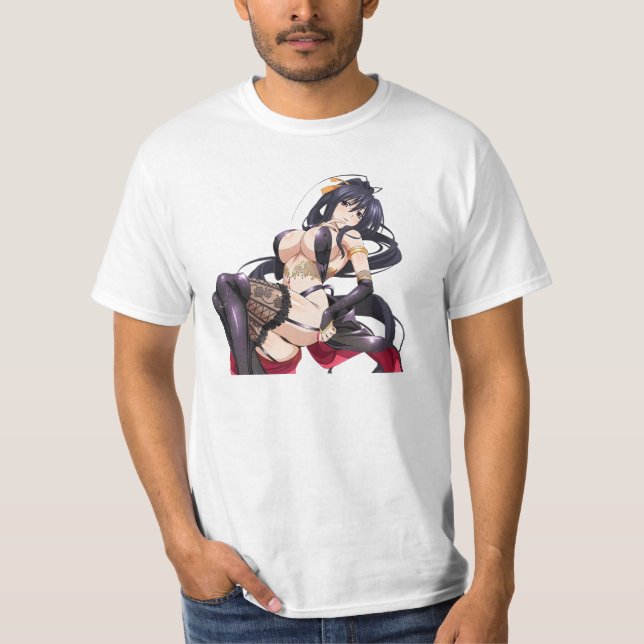 Akeno Himejima - High School Dxd T Shirt (Framsida)