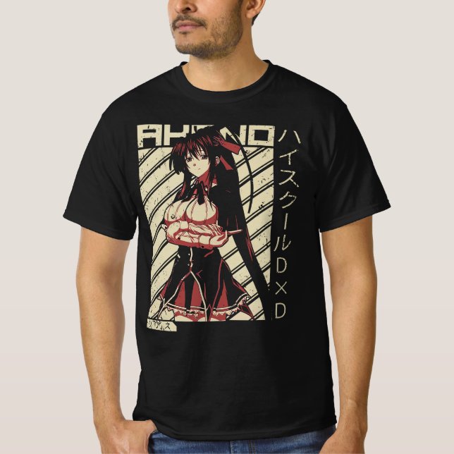  Akeno Himejima - Highschool DxD Wifu Anime Shirt T Shirt (Framsida)