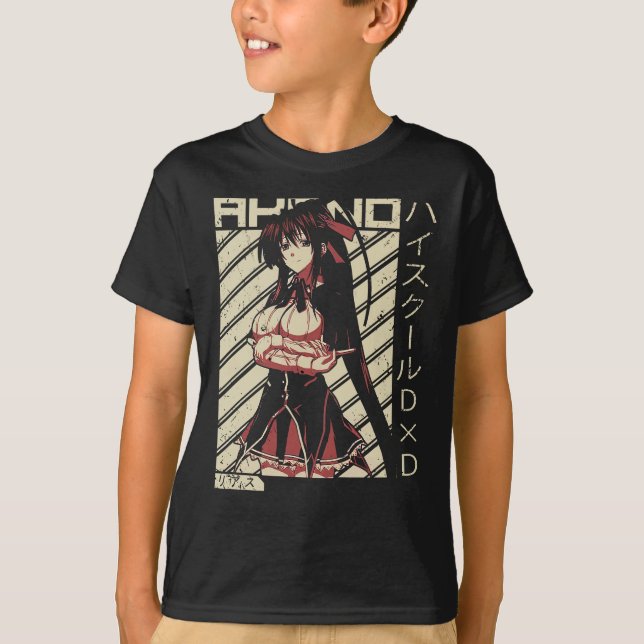  Akeno Himejima - Highschool DxD Wifu Anime Shirt T Shirt (Framsida)