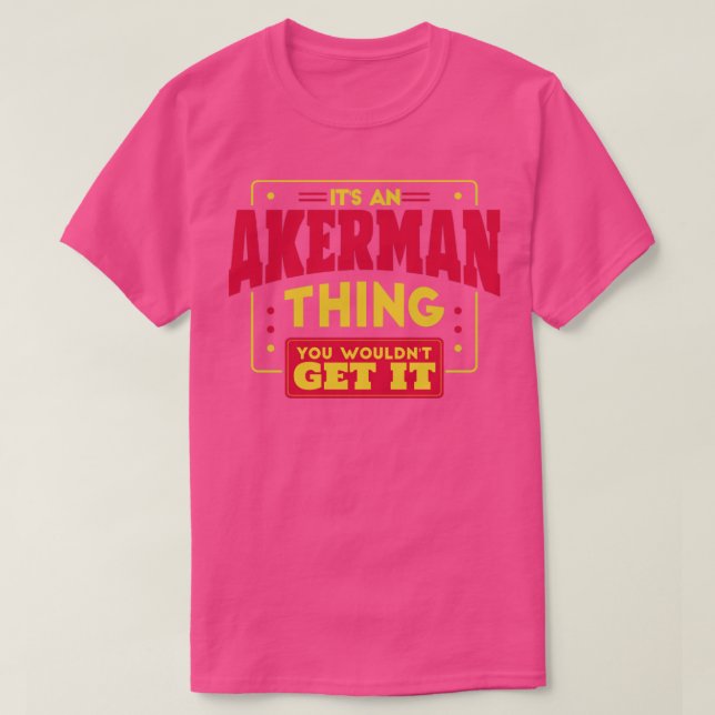 Akerman T Shirt (Design framsida)