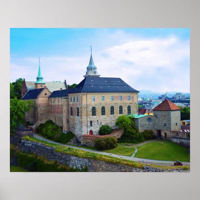 Akershus Fortress i Oslo, Norge Poster (Framsidan)