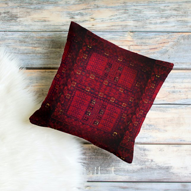 Åkestanskt antik mattor kudde (Skapare uppladdad)