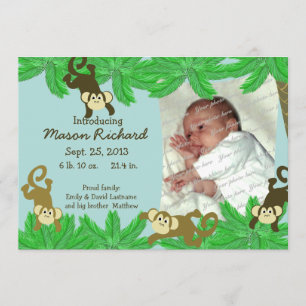 Akey Photo Birth-meddelande Meddelande
