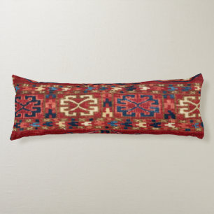 Akhal Oasis Red Band Blue Star Medallion Kroppskudde