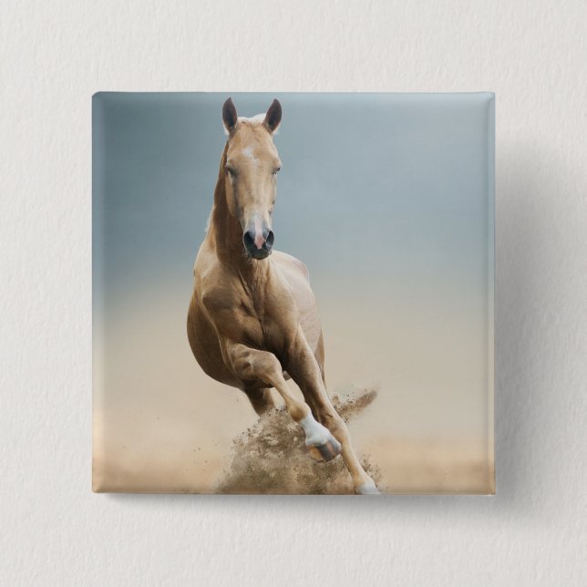 Akhal-Teke Horse Knapp (Framsida)