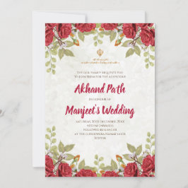 Akhand Path inbjudan & Sri Sukhmani path inbjudan