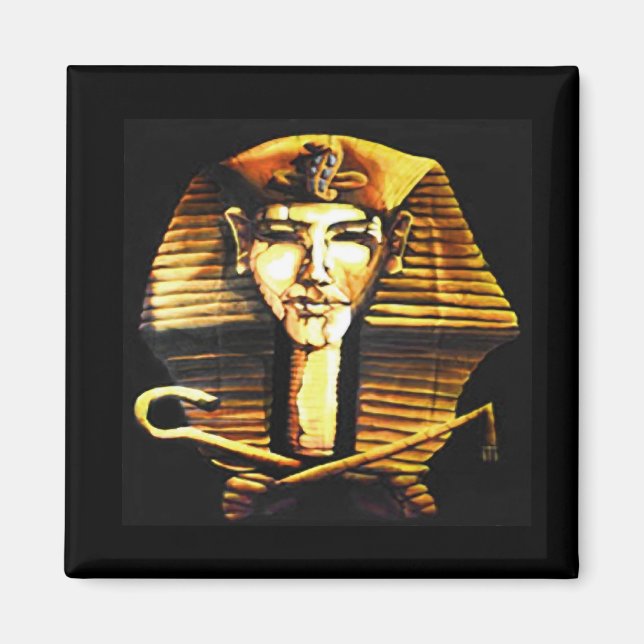 Akhenaten Egyptian Pharaoh Dödsmask Magnet (Framsidan)