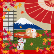 AKI Chow Furoshiki som slår in trasa bandana