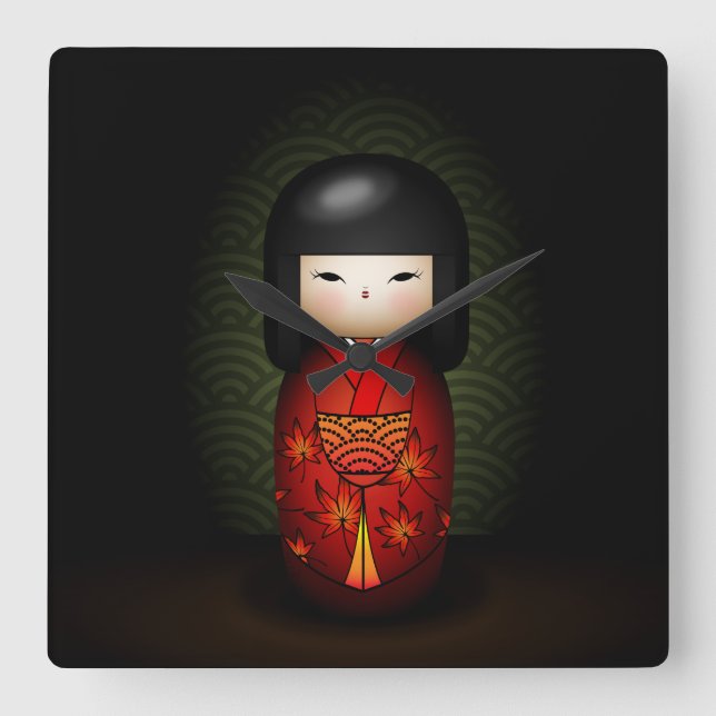 Akiko Fyrkantig Klocka (Framsida)