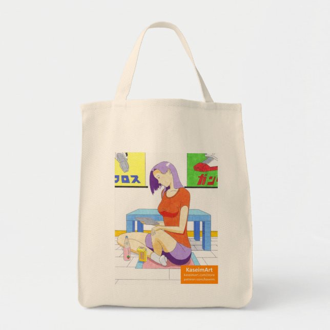 Akiko i hemmet Tote Bag Tygkasse (Framsidan)