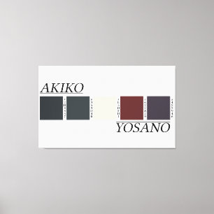 Akiko Yosanos Färg-palett Canvastryck