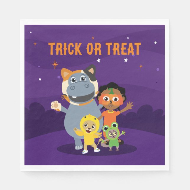 Akili och Me Baby Shower Napkins Pappersservett (Framsidan)