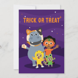 Akili och Me Halloween-inbjudningar Inbjudningar
