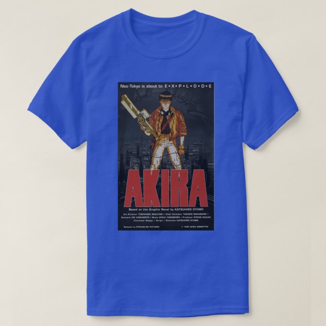 Akira 1988 Katsuhiro Otomo film T Shirt (Design framsida)