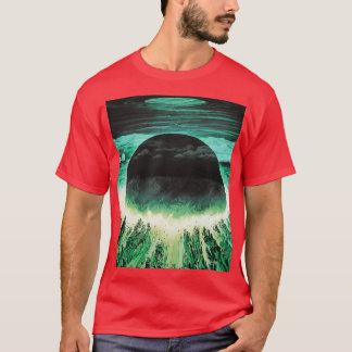 Akira cyberpunk city eplosion poster b1 green caes t shirt