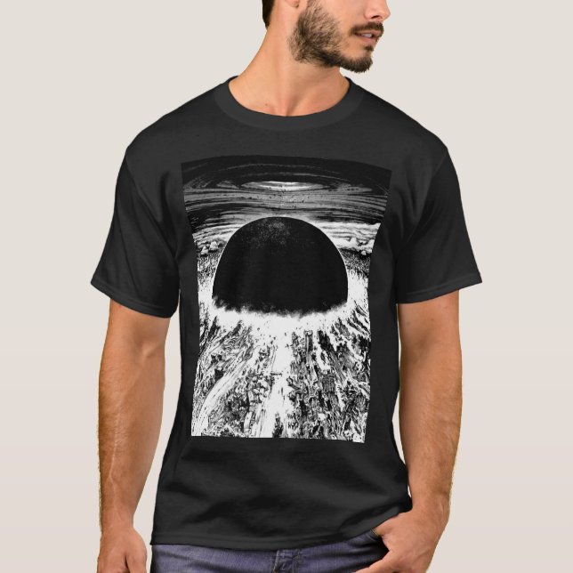 Akira cyberpunk stadsexplosion Essential T-Shirt (Framsida)