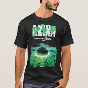 Akira Grönt Japansk Cyberpunk City Explosion Clas T Shirt