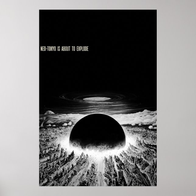 Akira Neotokyo är på väg att explodera Poster (Framsidan)