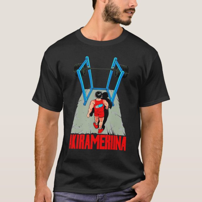 Akirameruna Gym Weightlyftande Bodybuilding muscle T Shirt (Framsida)