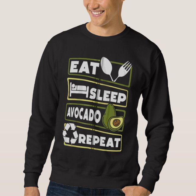 Akiras Fudoavocado Träd Mexico Fruit Oil Pear Plan Lång Ärmad Tröja (Framsida)