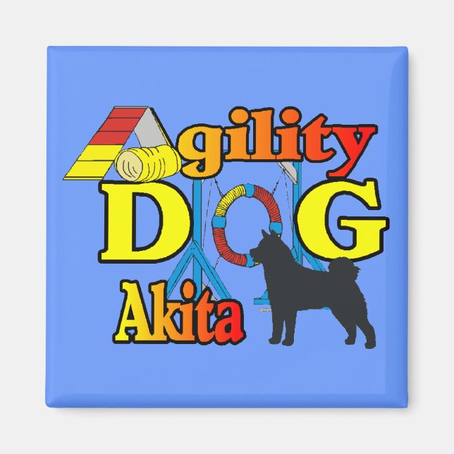 Akita Agilitet Magnet (Framsidan)