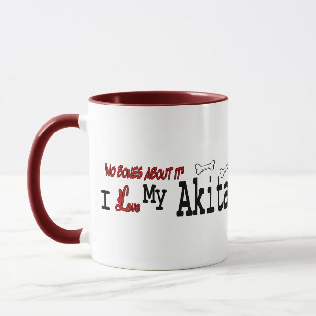 Akita Älskare Apparel Gifts Mugg (Vänster)