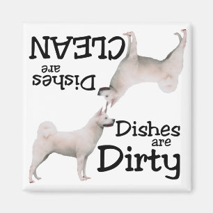 Akita Älskare Dishwasher Magnet