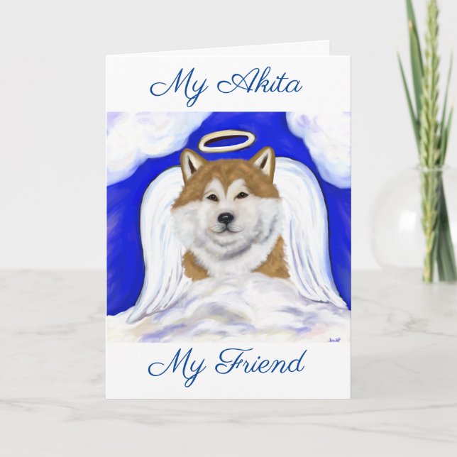 Akita Ängel Kort (Framsida)
