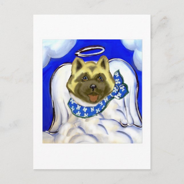 Akita ängel vykort (Framsida)