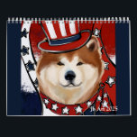 AKITA ART CALENDAR KALENDER<br><div class="desc">BEAUTIFUL AKITA ART!</div>
