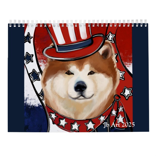 AKITA ART CALENDAR KALENDER (Baksida)