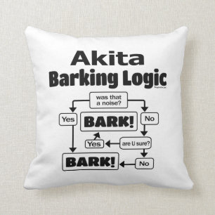 Akita Barking Logic Kudde