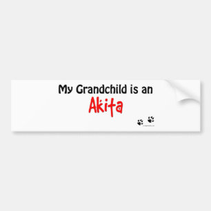 Akita barnbarn bildekal